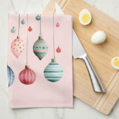 Victoriaans kerstversiering theedoek (Quarter Fold)