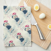 Victoriaans keukenhanddoeken met kerstcadeautjes v (Quarter Fold)