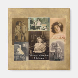 Victoriaans kinderen Collage Fridge Magnet Magneet