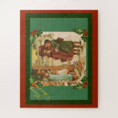 Victoriaans kinderen kerstvakantie puzzel (Verticaal)