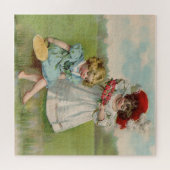 Victoriaans kinderen legpuzzel (Horizontaal)