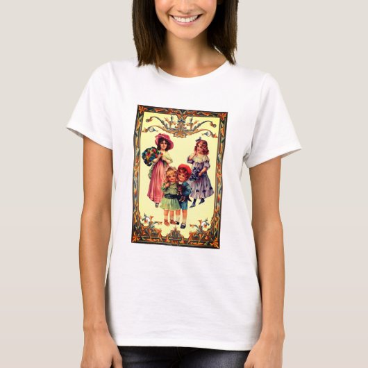 Victoriaans kinderen met kunst t-shirt (Voorkant)