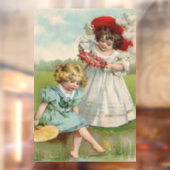 Victoriaans kinderen raamsticker (Vel 2)