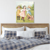  Victoriaans kinderen spelen Blind Man Canvas Afdruk (Insitu (Slaapkamer))