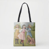  Victoriaans kinderen spelen Blind Man Draagtas (Voorkant)