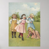  Victoriaans kinderen spelen Blind Man Poster (Voorkant)