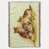 Victoriaans kittens deken (Voorkant Verticaal)