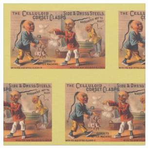 Victoriaans klemmen van de celluloïde tradecard-co stof