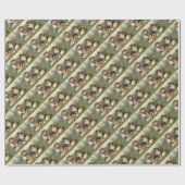 Victoriaans kleutermuts voor retroArt-scats Cadeaupapier (Vlak)