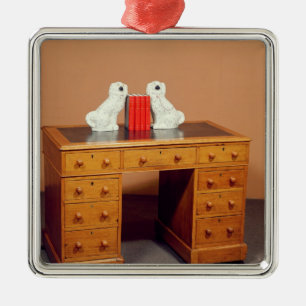Victoriaans knieholte en een paar honden metalen ornament