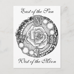 Victoriaans kompas Roos Briefkaart