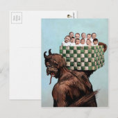  Victoriaans Krampus Briefkaart (Voorkant / Achterkant)