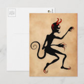  Victoriaans Krampus Briefkaart (Voorkant / Achterkant)