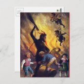 Victoriaans Krampus Briefkaart (Voorkant / Achterkant)
