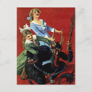  Victoriaans Krampus Briefkaart