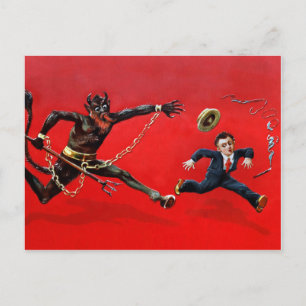 Victoriaans Krampus Briefkaart