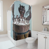  Victoriaans Krampus Douchegordijn (In situ)