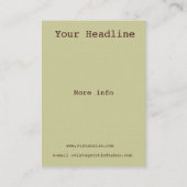 Victoriaans kudde met vogels visitekaartje (Achterkant)