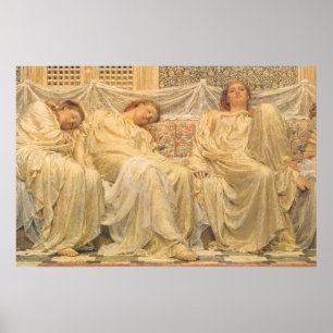Victoriaans kunst, dromers van Albert Joseph Moore Poster