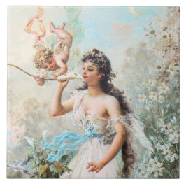 Victoriaans kunst Keramische Tegel Tegeltje