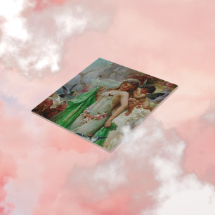 Victoriaans kunst Keramische Tegel Tegeltje