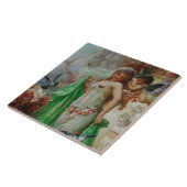 Victoriaans kunst Keramische Tegel Tegeltje (Zijkant)