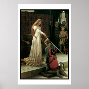Victoriaans kunst met hoge resolutie afdrukken "de poster