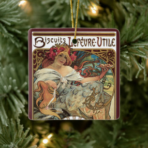 Victoriaans Kunst Nieuw bij Alphonse Mucha Keramisch Ornament