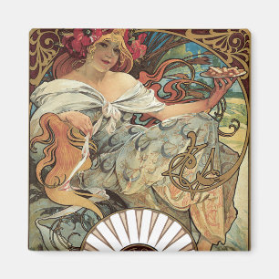  Victoriaans Kunst Nieuw bij Alphonse Mucha Magneet