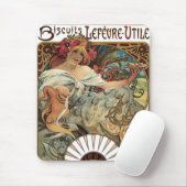  Victoriaans Kunst Nieuw bij Alphonse Mucha Muismat (Met muis)