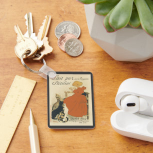  Victoriaans kunst Nieuw, Meisje met melkkatten Sleutelhanger