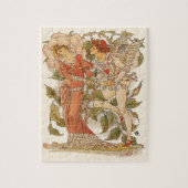  Victoriaans Kunst, Roos van Walter Crane Legpuzzel (Verticaal)