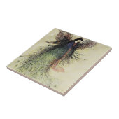  Victoriaans Kunst, Roos van Walter Crane Tegeltje (Zijkant)