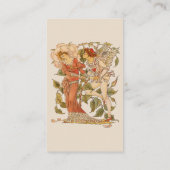  Victoriaans Kunst, Roos van Walter Crane Visitekaartje (Achterkant)