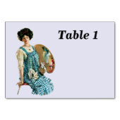  Victoriaans kunstenaar Lady Painter Palette Kaart (Voorkant)