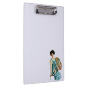  Victoriaans kunstenaar Lady Painter Palette Klembord (Rechts)