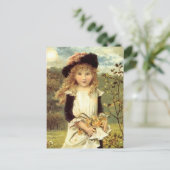  Victoriaans kunstmeisje Briefkaart (Staand voorkant)