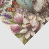  Victoriaans Lady Bloemen decoupage Tissuepapier (Detail)