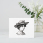 Victoriaans Lady Briefkaart (Staand voorkant)