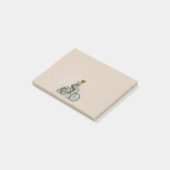  Victoriaans Lady Dog-fiets Post-it® Notes (Schuin)