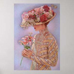 Victoriaans Lady Jessica Poster