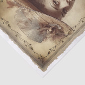 Victoriaans  Lady Portrait Decoupage Tissuepapier (Detail)