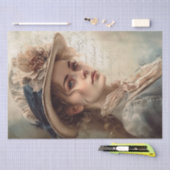 Victoriaans  Lady Portrait Tissuepapier (Craft)