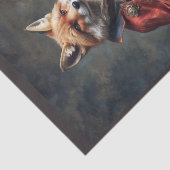 Victoriaans leeftijd Kozak Fox in legeruniform Tissuepapier (Detail)