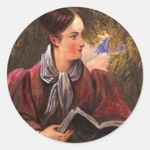 Victoriaans lezer - Book Club, Bibliophile Ronde Sticker