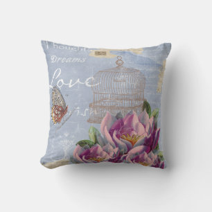 Victoriaans liefdesdenken Dreams Butterfly Bird Ca Buitenkussen