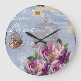 Victoriaans liefdesdenken Dreams Butterfly Bird Ca Grote Klok