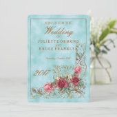 Victoriaans Lijst - Wedding Invitation Suite Kaart (Staand voorkant)