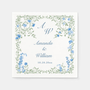 Victoriaans Lijst Wilde Bloemen Bloemen Bloemen B Servet