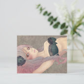 Victoriaans lingerie-Briefkaart Briefkaart (Staand voorkant)